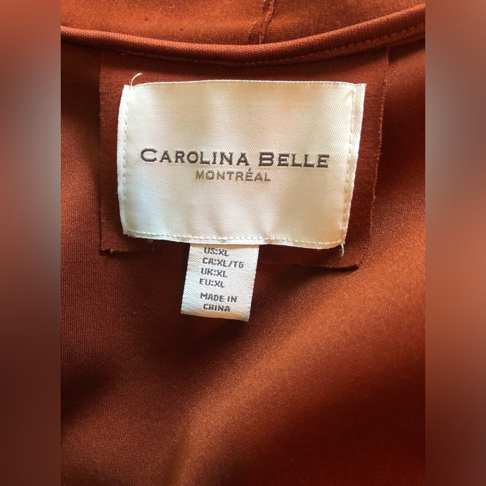 Elegant Rust Women's Coat - Picture 7 of 8